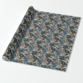 Konijn Cute Inpakpapier voor Kerstcadeaus (Uitgerold)