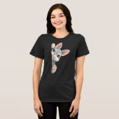 Konijn dat Jou Bekijkt Tri-Blend Shirt (Voorkant volledig)