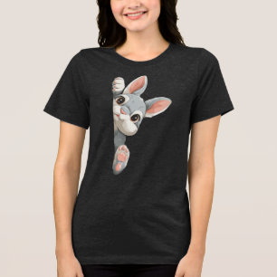 Konijn dat Jou Bekijkt Tri-Blend Shirt