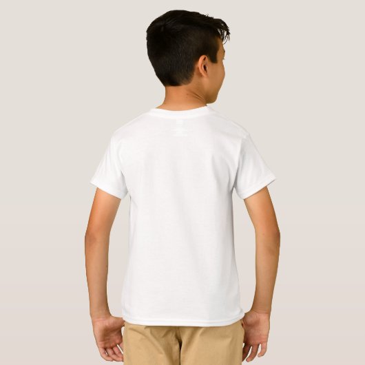 Konijn dat schuilt onder bladparaplu voor kinderen t-shirt (Achterkant volledig)