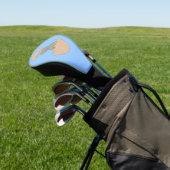 Konijn dat uit het ei komt rare golf driverhoes golfheadcover (Insitu)