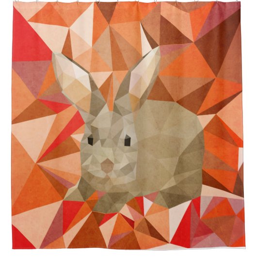 konijn douchegordijn (Voorkant)