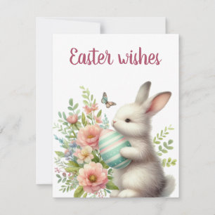  konijn. Easter Feestdagenkaart