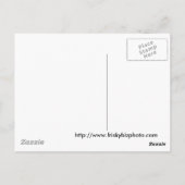 Konijn Eating Snowman's Nose Briefkaart (Achterkant)