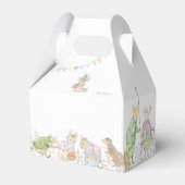 Konijn eerste verjaardag bedankdoosjes (Achterkant)