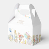 Konijn eerste verjaardag bedankdoosjes (Voorkant Zijde)