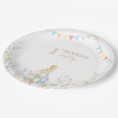 Konijn eerste verjaardag papieren bordje (Gekanteld)