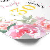 Konijn eerste verjaardagsfeestje mijlpaal Poster (Hoek)