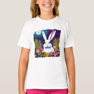 Konijn en bloemen T-shirt