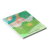 Konijn en Hay Verjaardagsdoolhof Activiteit Notiti Notitieblok (Schuin)