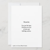 Konijn en Hay Verjaardagsdoolhof Kaarten voor Kind (Achterkant)