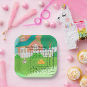 Konijn en Hay Verjaardagsdoolhof Papieren Borden v Bordje (Feest)