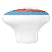 Konijn en hond zijn vrienden Ceramic Pull Keramische Knop (Zijkant)