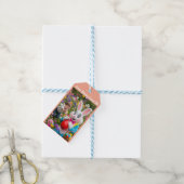 Konijn en kind foto Pasen Cadeaulabel (Met Touw)