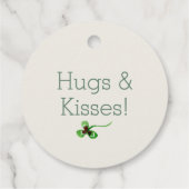 Konijn en klaver bedankjes labels (Achterkant)