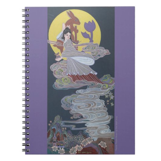 Konijn en maan Godin Notitieboek (Voorkant)