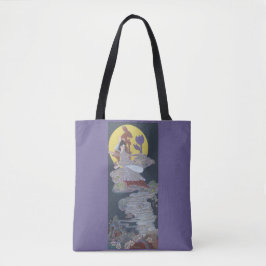 Konijn en maan Godin Tote Bag