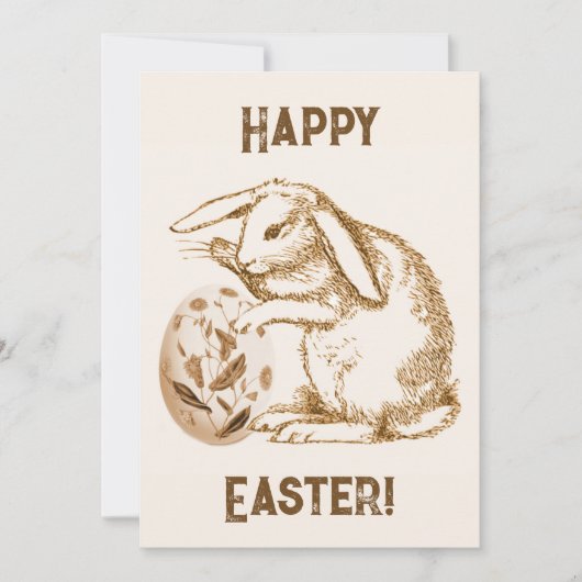 konijn- en ooienPasen Kaart (Voorkant)