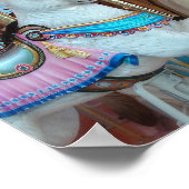 Konijn en paarden Merry-Go-Round Poster (Hoek)