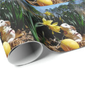 Konijn- en paaseieren cadeaupapier (Rol Hoek)