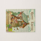 konijn en paaseieren legpuzzel (Horizontaal)