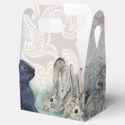 konijn- en paasfeest bedankdoosjes (Geopend)