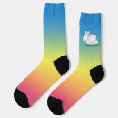 Konijn en regenboog sokken (Links)