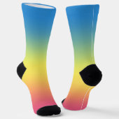 Konijn en regenboog sokken (Gebogen)