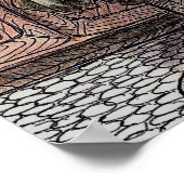 Konijn en schildpad - Poster (Hoek)