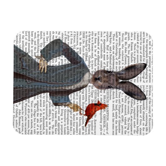 Konijn en vogel 2 magneet (Horizontaal)