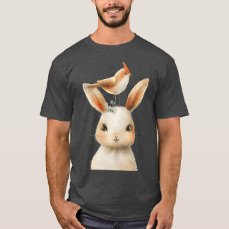 Konijn en Vogel familie T-shirt
