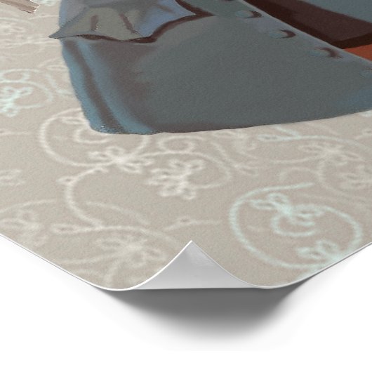 Konijn en vogel poster (Hoek)