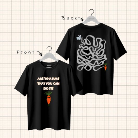 Konijn en wortel t-shirt