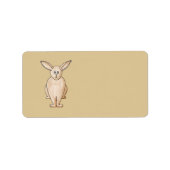 Konijn. Etiket (Voorkant)