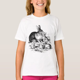 Konijn Familie Illustratie, Baby Bunnies T-shirt
