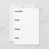 Konijn Feest Uitnodiging (Achterkant)