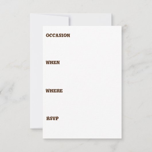 Konijn Feest Uitnodiging (Achterkant)