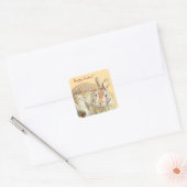 Konijn Foto Pasen Stickers (Envelop)