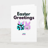 Konijn Fuzzies Vertical Standaard Wenskaart Kaart (Voorkant)