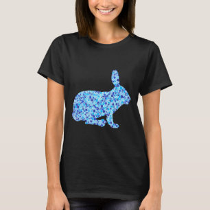 Konijn Gebrandschilderd Glasontwerp T-shirt
