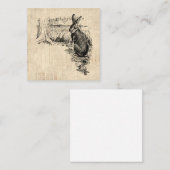  konijn geïllustreerd Bunny Art Informatiekaartje (Voorkant / Achterkant)