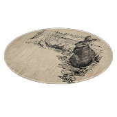  konijn geïllustreerd Bunny Art Snijplank (Hoek)