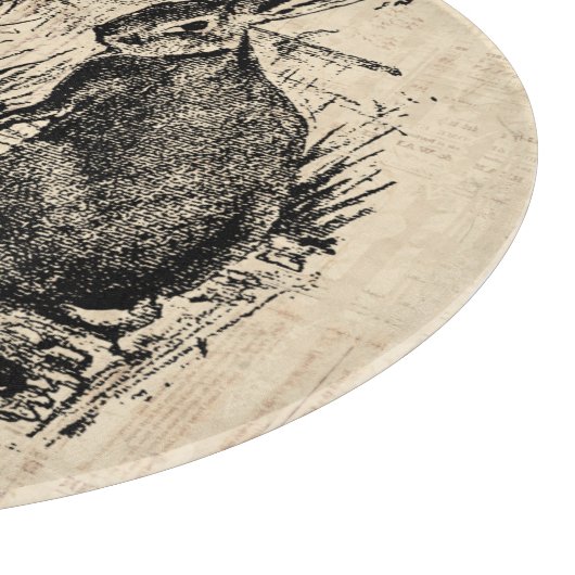  konijn geïllustreerd Bunny Art Snijplank (Hoek)