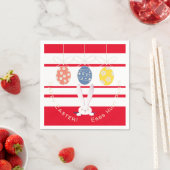 Konijn Gelukkig Pasen Eieren Jacht Lente Party Mod Servet (Insitu)