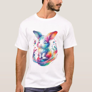 Konijn Gelukkig Pasen Lente T-shirt