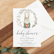  konijn Genderneutraal Baby shower