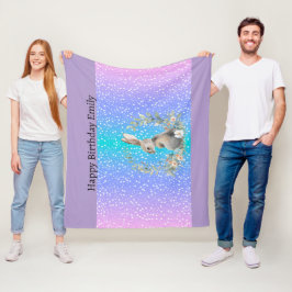 Konijn geschenk - gepersonaliseerde deken
