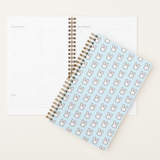 Konijn Gezicht Konijn Patroon Planner (Display)