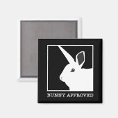 KONIJN GOEDGEKEURD MAGNEET (Voorkant / Achterkant)