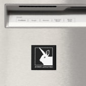 KONIJN GOEDGEKEURD MAGNEET (Insitu (Vaatwasser))